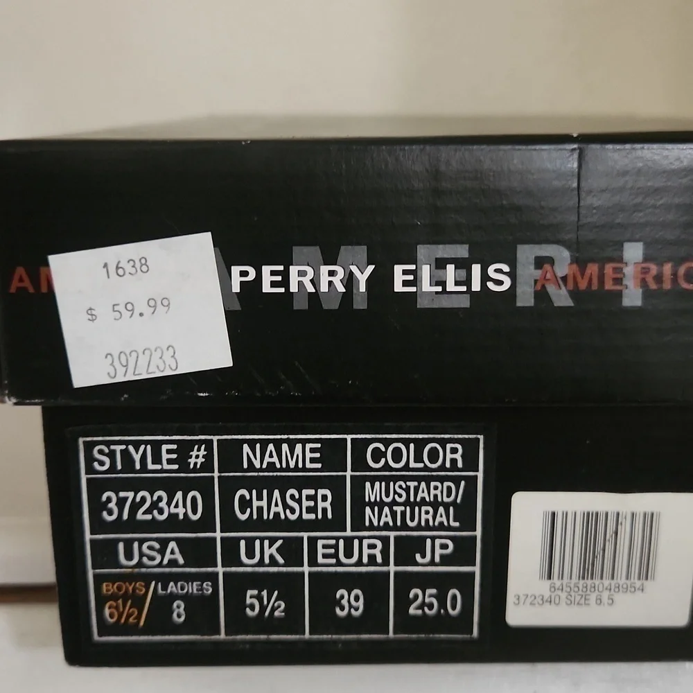 Perry Ellis Chaser Shoes Boys 6 1/2 Ladies 8 Contemporary Party Church School - Picture 11 of 11